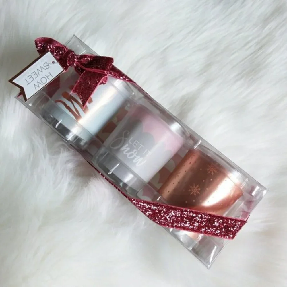 How Sweet Scented Candle Set Glass Votive